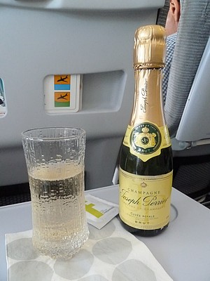 Sparkling Wine Joseph Perrier Brut Finnair inflight drinks