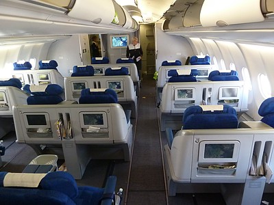 Finnair Business Class Cabin