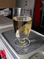 Business class wine on SAS Sept 2009